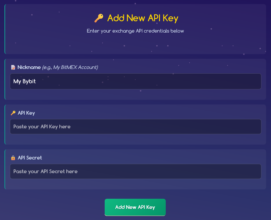 Adding API Key to Auto Prophets